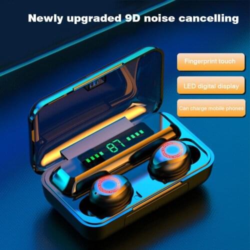 Bluetooth 5.0 Wireless Headset Universal In-Ear Earbuds Noise Cancelling Gaming Earphones IPX7 Waterproof Sports Headset