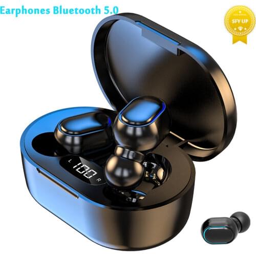 Bluetooth Earbuds Wireless Earphones Noise Canceling HiFi Stereo Charging Box LED Display Sports Waterproof Headset Headphones