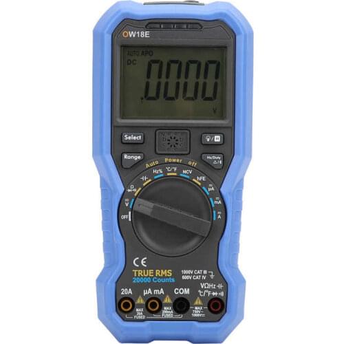 OW18E Digital Multimeter Frequency Resistance Capacitance Tester AC DC Voltage Ammeter 19999 Counts