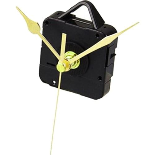 DIY Clock Mechanism Parts Classic Hanging Black Quartz Watch Wall Clock Movement Quartz Wall Clock Movement Kit Set DIY Gold Po