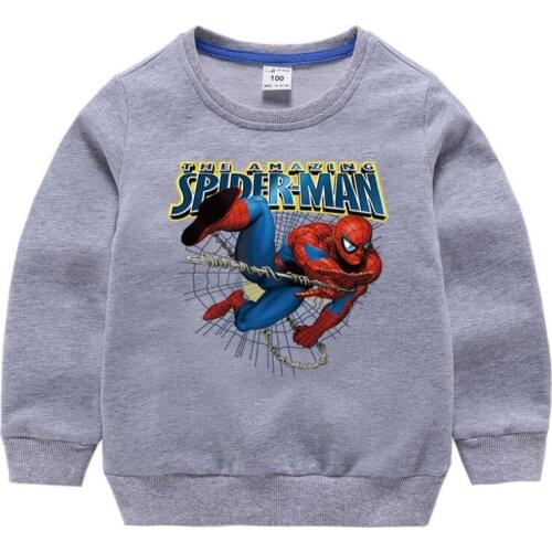 Childrens Spiderman Sweatshirts Autumn Spring Baby Boy Clothes Childrens Clothing Toddler Girl Clothes