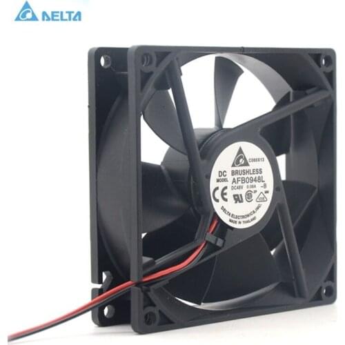 For delta AFB0948L DC 48V 0.08A 9CM 9225 2Wire Server Square axial cooling Fan