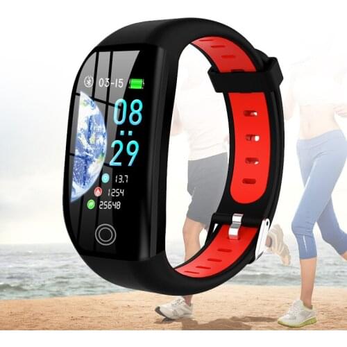 Hot 3C-New 1.14 Inch Sports Fitness Waterproof Blood Pressure Smart Bracelet Activity Tracker Heart Rate Pedometer Sleep Monitor