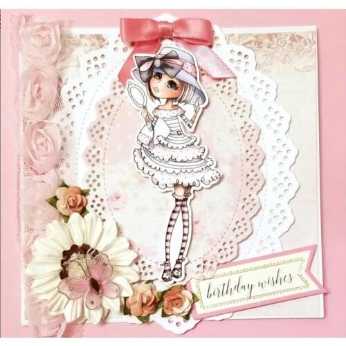 KSCRAFT Oval Lace Frame Metal Cutting Dies Stencils for DIY Scrapbooking/photo album Decorative Embossing DIY Paper Cards