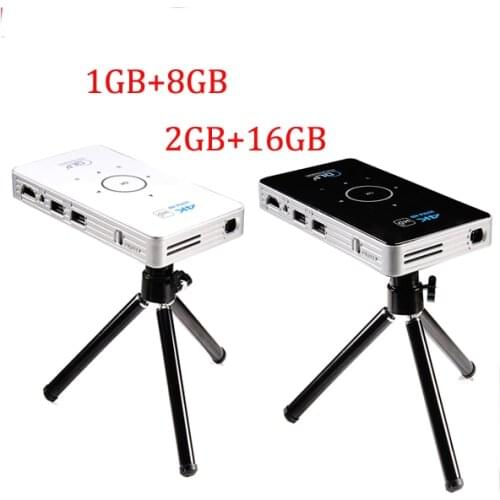 C6 mini DLP projector Android 6.0 vs h96-p projector quad core dual band projector 5GhzHD Bluetooth with 5000mAh battery