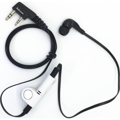 Fashion Noodel style cable in ear earbud K plug 2pins headphone for Kenwood Baofeng UV5R UV82 888S 777S 666S etc walkie talkie