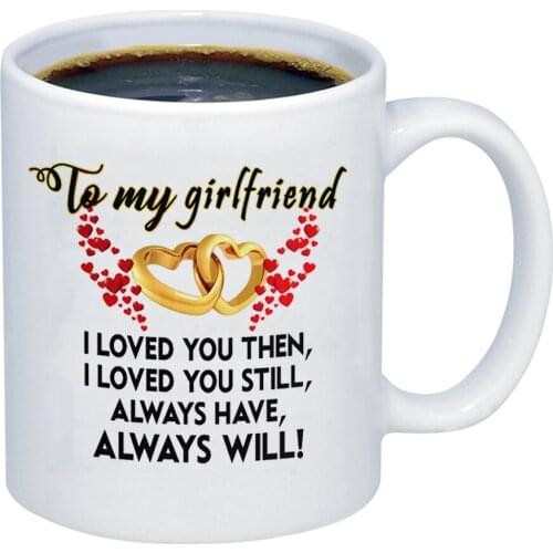 To My Boyfriend or Girlfriend Couples Lover Birthday Gift Tea Milk Cup and Coffee Mug
