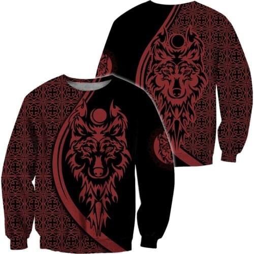 3D All Over Printed Mens Brand Fashion Zip Hoodies Tattoo Wolf Hooded Sweatshirt Unisex Pullover Casual Jacket Tracksuit DW0815