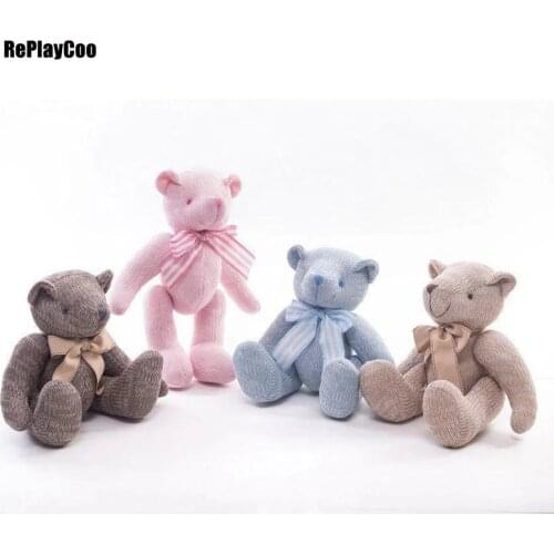 35Cm/14'' New Teddy Bear With Bow Plush Toys Soft Bears Toy Lovers Gifts Dolls Kawaii Teddy Bears Stuffed Teddy-Bear 0401