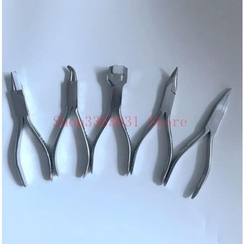 Round Nose and Nylon Flat Jaw Pliers Jewelry Wire Forming Bending Stainless Steel Pliers