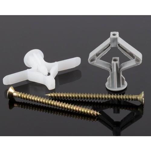 Plaster Board Plastic Expansion Anchor Bolt PortableAirplane Butterfly Shape Expansion Tube Screw Self-tapping Expansion Plug
