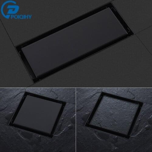 Stainless Steel Floor Drains Linear Anti-odor Long Floor Drain Bathroom Invisible Shower Drain Tile Insert Waste Grate Drain