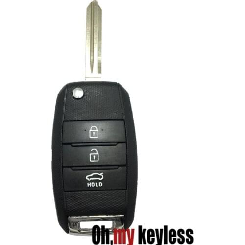 5pcs/lot Replacement Key Shell for KIA Sorento Carens Rio Forte Soul Optima Sportage Flip Remote Key Case 3 4 Buttons