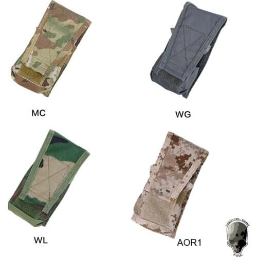 Tactical Airsoft CAG 330 Style 5.56 Single Mag Pouch Vest Molle Bag Multicam MC/WG/WL