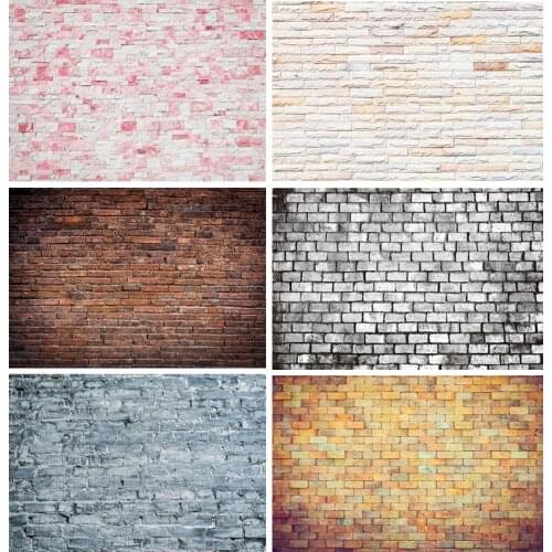 Vinyl Custom Photography Backdrops Brick wall & Wood planks Theme Photo Studio Background FK91025-89