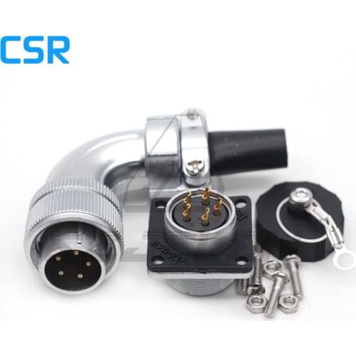 WEIPU WS20 series Right angle Waterproof Connector 5pin Plug and Socket Industrial power panel mount connector ip67