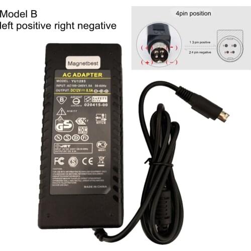12v 8.5a 4pin left positive right negative Adapter VCR power Adapter 12V 8A LCD TV Monitor Flat Panel TV DVR Power Adaptor