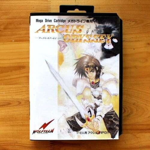 Arcus Odyssey 16 Bit SEGA MD Game Card With Retail Box For Sega Mega Drive For Genesis