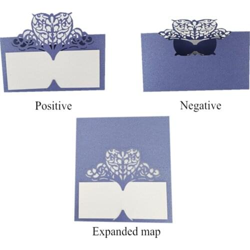 50Pcs/lot Laser Cut Wedding Party Table Name Place Cards Wedding Reception, Bridal Shower, Dinner Banquet Table Seating Cards 6Z