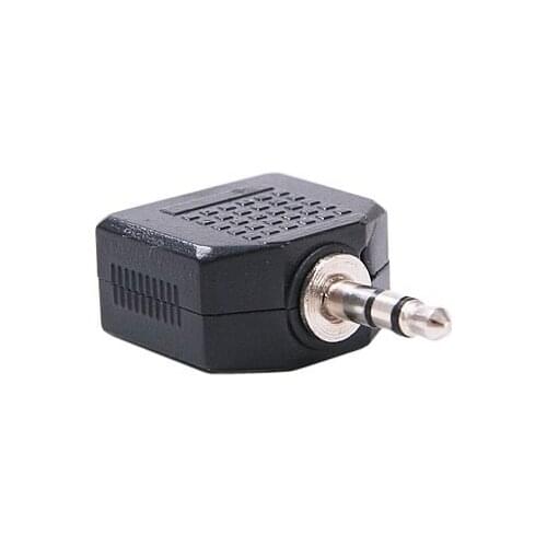 3.5mm Splitter Male to 2 Female Jack Audio Adapter for Speakers and Headphones