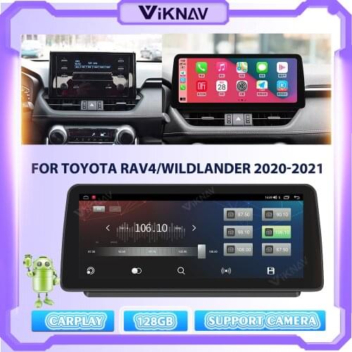 12.3 Inch Car Radio For Toyota RAV4/WILDLANDER 2020-2021 Android10.0 Audio Multimedia Player GPS Navigation Auto Sereo Autoradio