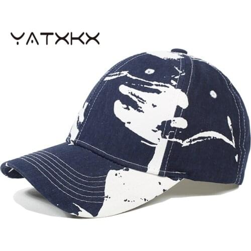 [YaTxKx] Snapback Baseball Caps For Men Women Cycling Caps Bone Washed Trucker Casual Outdoor Hats For Men Gorras