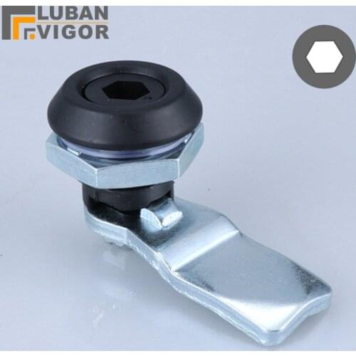 Black MS725 inner hexagon Cam Lock, cabinet Cylindrical door locks, for Distribution box,Industrial lock