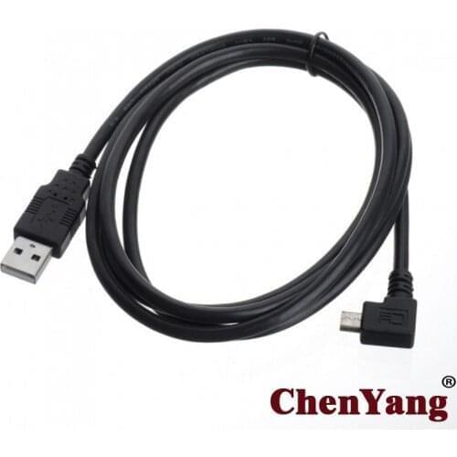 CYSM USB 2.0 to 90 degree Left Angled Micro USB Male Data Charge Cable for Cell Phone & Tablet 1.5m
