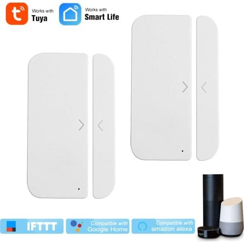WiFi Door Alarm Window Sensor Detector Smart Home Security Tuya SmartLife App Remote Control For Alexa Google Assistant IFTTT