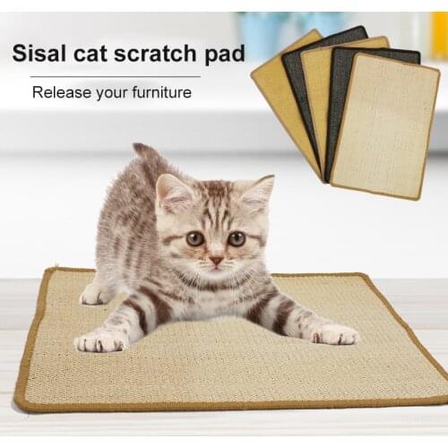 Cat Scratching Mat Natural Sisal Felt Durable Cat Scratcher Sisal Scratching Pad for Cats Dog Protecting Pet Furniture Supplies