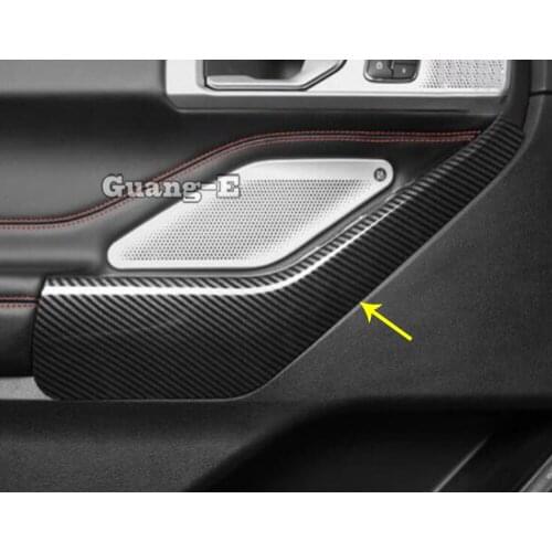 Car Body Door Interior Window Handrail Panel Armrest Cover Trim Frame Stick Parts 4pcs For Ford Explorer U625 2019 2020 2021