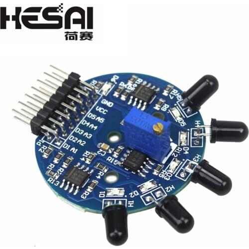 5 Way Flame Sensor Module 5 Road Digital Analog Signal Dual Output Fire Detection Sensor Module for arduino DIY Kit