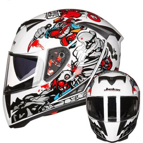 JIEKAI 310 Motorcycle Cruiser Touring Helmets Full Face Double Mirror Sun Protection Motorbike Scooter Street Snow Bike Helmets