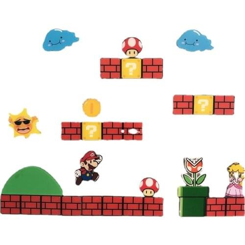 New Cute Cartoon Fridge Sticker Creative Acrylic Wall Sticker Decorative Sticker Home Decoration