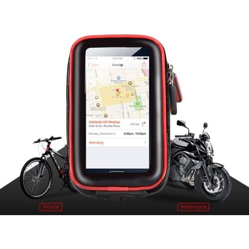 New Motorcycle Bag Motobike Phone Holder Support Biker Bicycle Cycling Waterproof Bags & Luggage For IPhone X 8 7 6 6s Plus