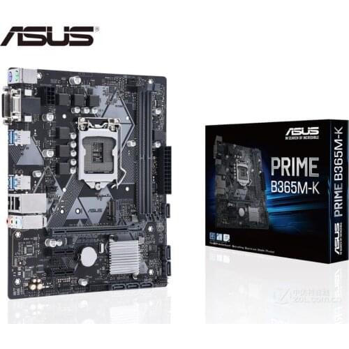 New ASUS PRIME B365M-K original motherboard for LGA 1151 DDR4 USB3.0 USB3.1 64GB Desktop motherboard