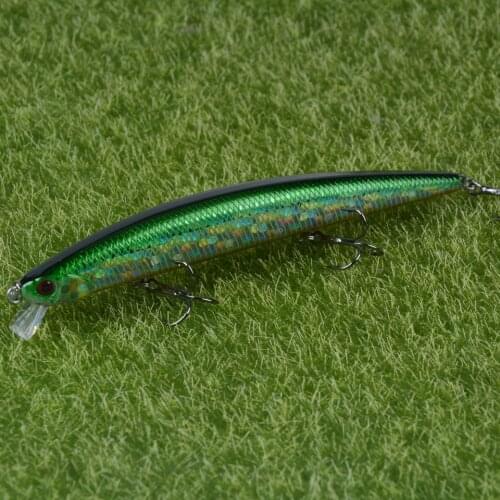 NEW 1pc 130mm 15g Hard Bait with 3 Hooks Minnow Artificial Fishing Lure Floating Fishing Lure with Ball Wobblers Lure