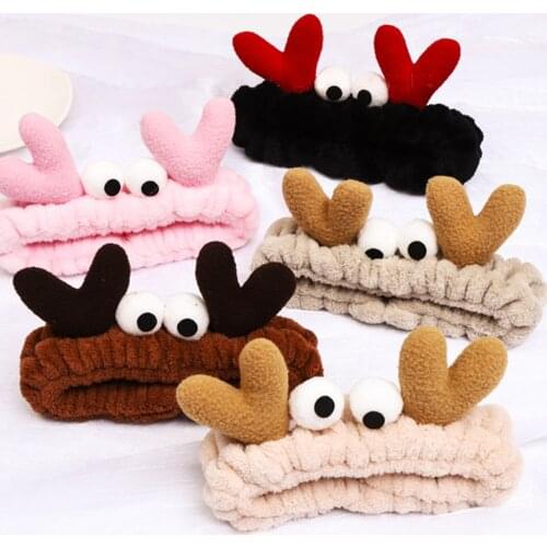 Big Crab Coral Velvet Soft Elastic Hairbands SPA Bath Shower Make Up Wash Face headband Hair Band Girls Hair Accessories