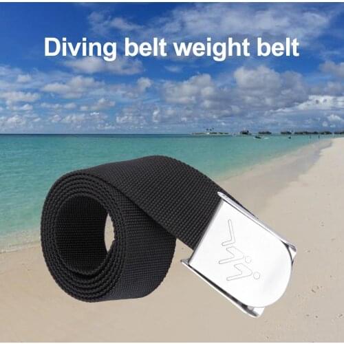Diving belt counterweight with stainless steel professional adjustable diving counterweight with buckle for snorkeling