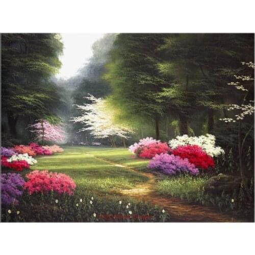 Needlework for embroidery DIY DMC High Quality - Counted Cross Stitch Kits 14 ct Oil painting - Azalea Trail