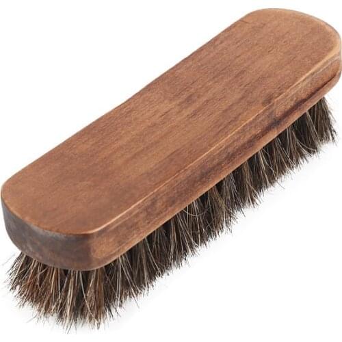 Horse hair brush shoes brush annatto horses mane brush shoes clean soft brush brush brush remove dust brush shoes