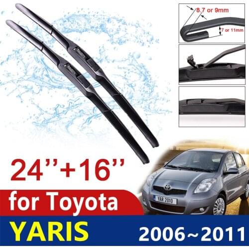 Car Wiper Blade Windscreen for Toyota Yaris Vitz XP90 2006~2011 MK2 Front Windshield Wipers Car Accessories 2007 2008 2009 2010