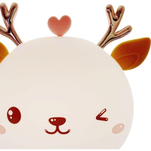 Cute Cartoon Silicone Night Light Lamp Nightlight Kids Adults Bedroom Decor