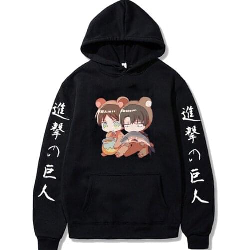 2021 Anime Cartoon Attack On Titan Hoodie Sweatshirt Men / Women Pullovers Long Sleeve Tracksuits Dropshipping Regular Hoody 300