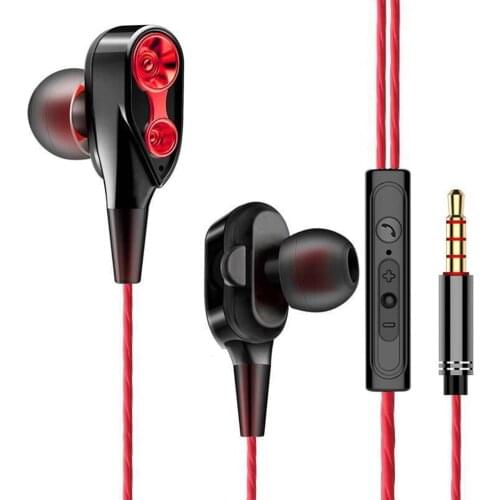 Universal Portable Dynamic Noise Reduction In-Ear Wired Call Earphones Gaming Computer Earpiece With Stereo Sound Mic 2021