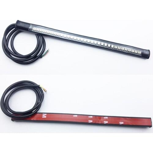 Universal Flexible 48LED DC 12V Motorcycle Turn Signal Tail Rear Brake Stop Bulb Lamp Brake Light