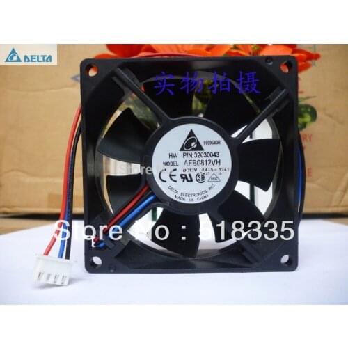 Original for delta AFB0812VH 8025 DC 12V 0.41A 3-wire Server Inverter Cooling fan P/N 32030043