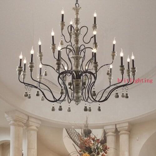 Vintage country chandelier retro creativity lighting tree branch lights Village rustic wrought iron chandelier Restaurant