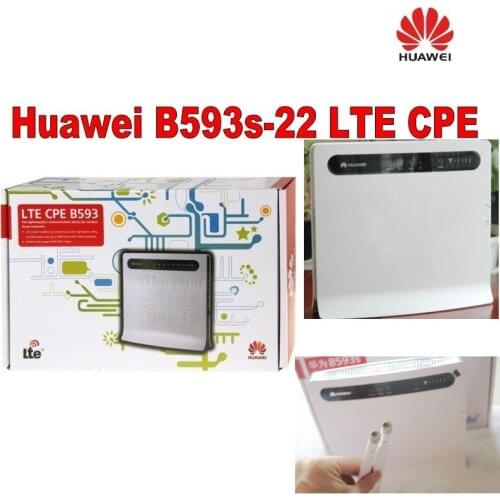 Lot of 10pcs Huawei B593s-22 4G LTE WLAN Router 100Mbps WiFi Router Supporting 32 Users +a pair of B593 antenna