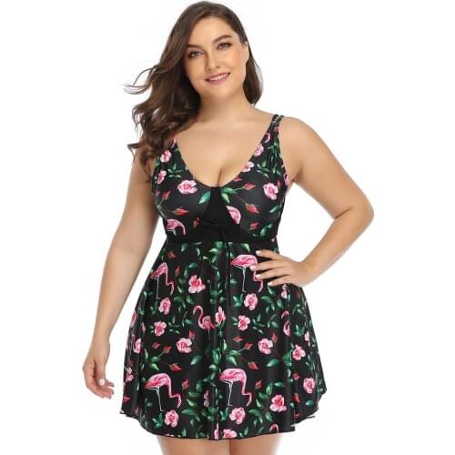 TaoBo 2020 Plus Size Women Swimwear Skirt 5XL 4XL Olive Green Separate Bathing Suit Big Size Dress Bikini Set Large Size Suit